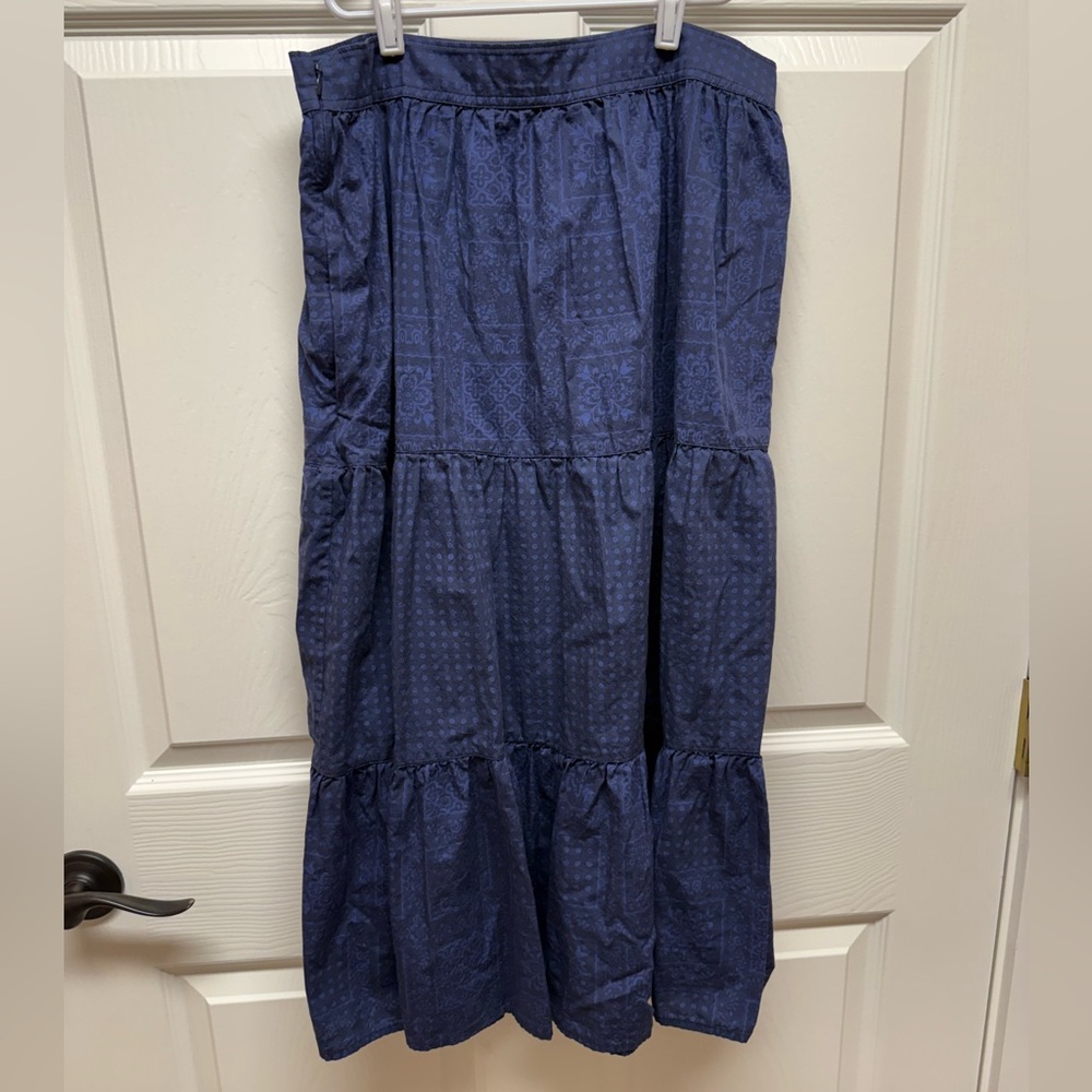 Tecovas Deep Blue Maxi Skirt